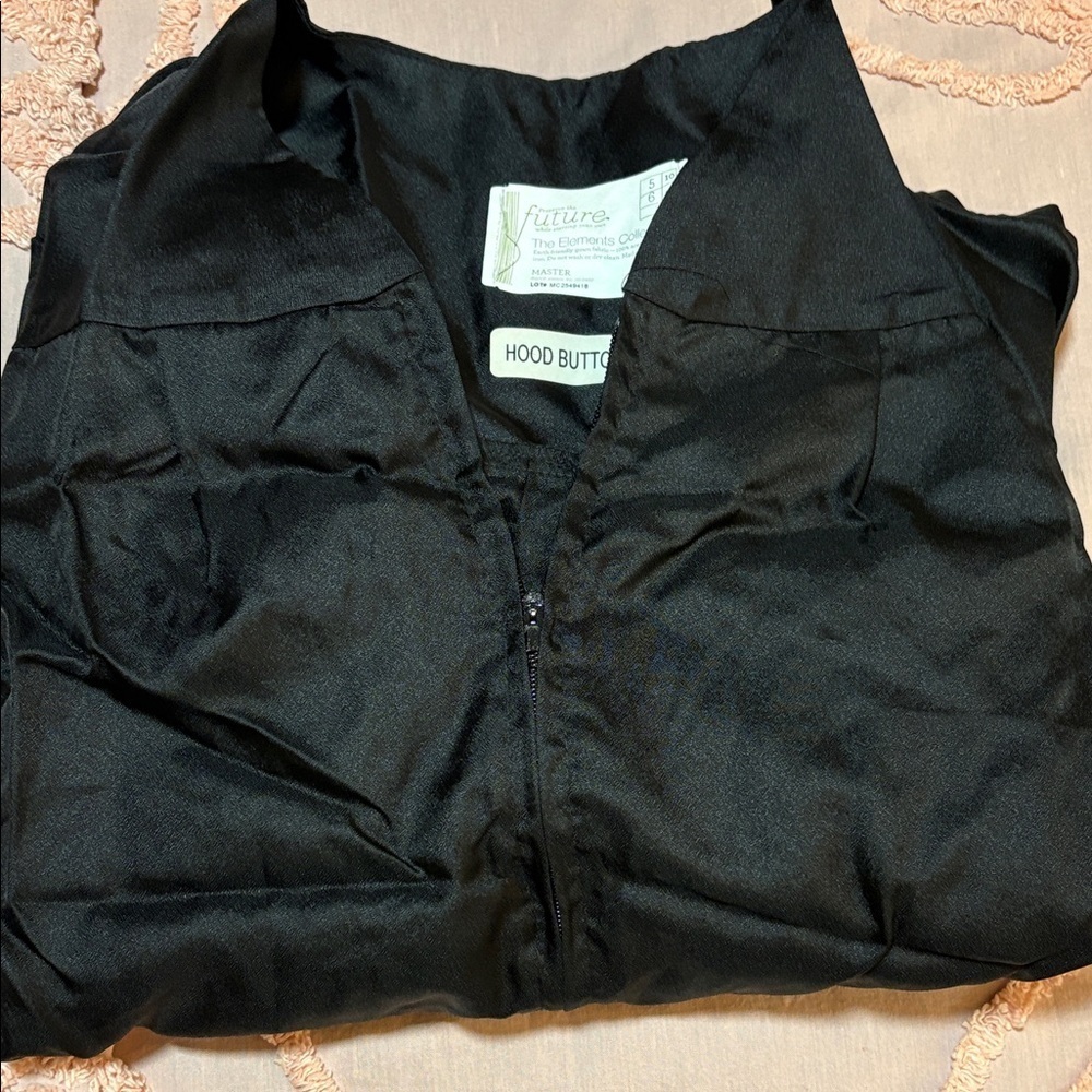 Graduation Gown Black 5’10”-6’